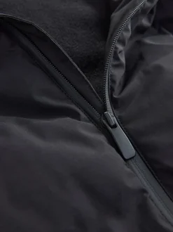Zwart - ThermoGen regenbestendige gewatteerde Jack