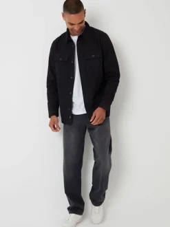 Zwart - Threadbare - Lichtgewicht jack