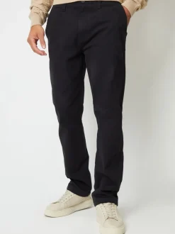 Zwart - Threadbare Broeken van canvas met Rechte pijpen en stretchy