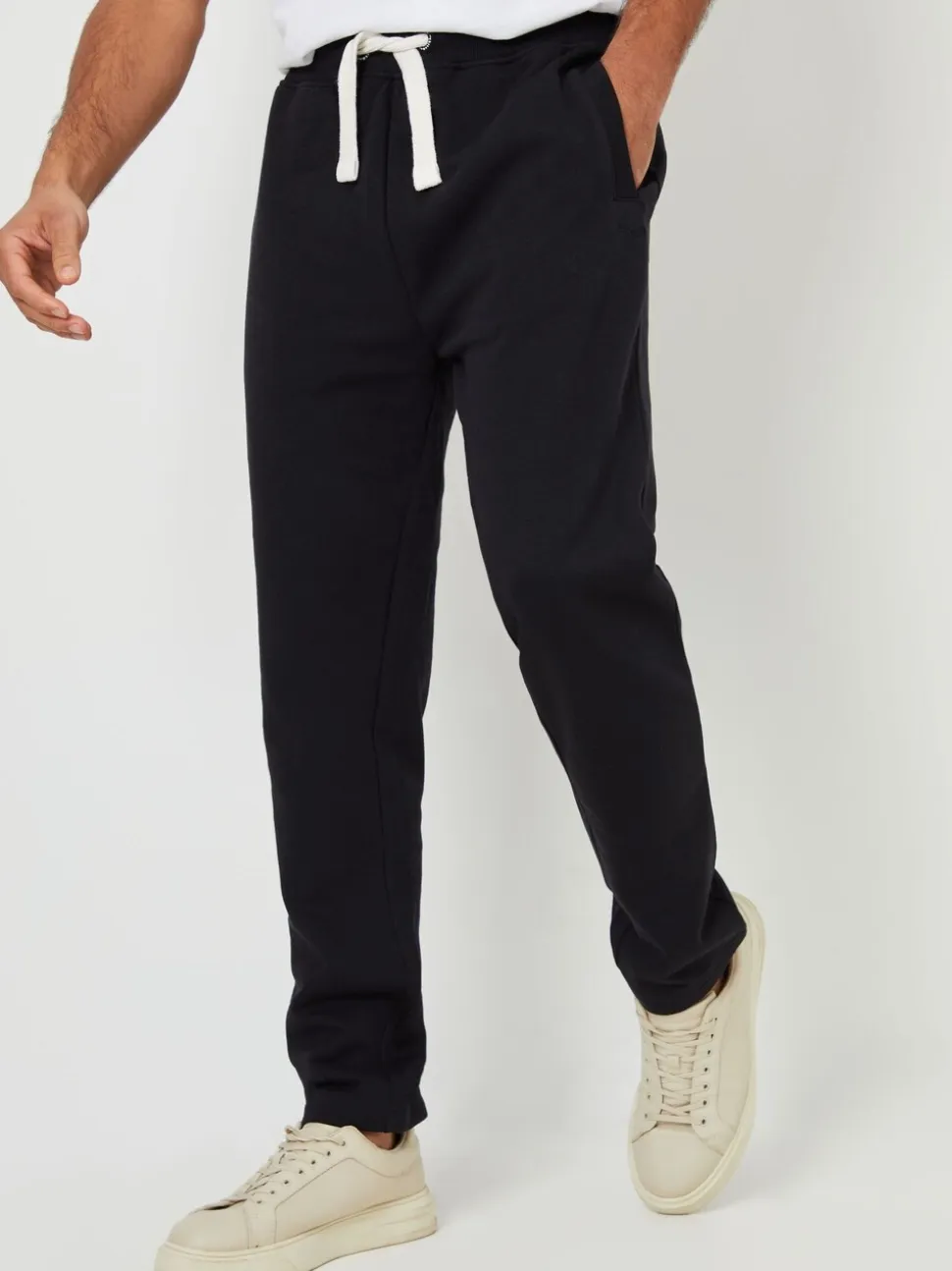 Zwart - Threadbare joggingbroek met rechte pijpen