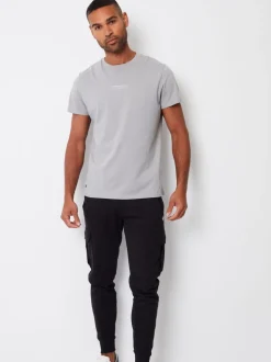 Zwart - Threadbare joggingbroek in cargostijl