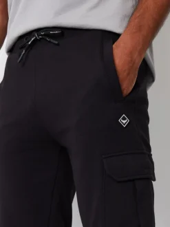 Zwart - Threadbare joggingbroek in cargostijl