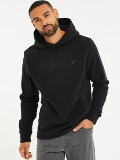 Zwart - Threadbare pullover-hoody van microfleece