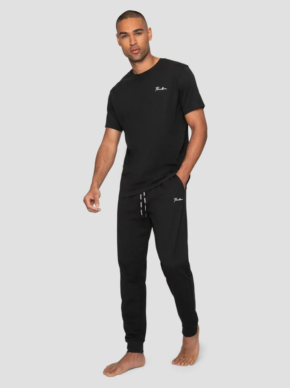 Zwart - Threadbare pyjamaset