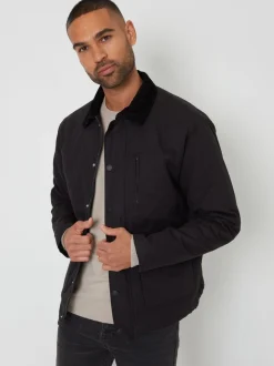 Zwart - Threadbare Twill Lichtgewicht Jack