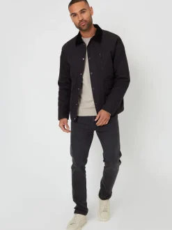 Zwart - Threadbare Twill Lichtgewicht Jack