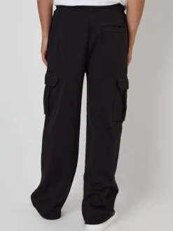 Zwart - Threadbare Wide Leg Cargo Joggers