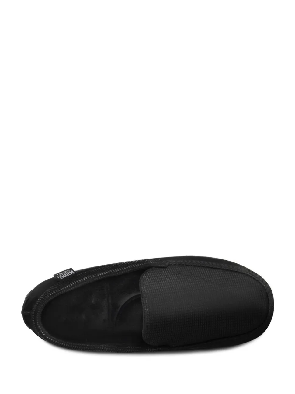 Zwart - Totes - Isotoner - Modieuze moccasinpantoffels met vierkant patroon voor heren