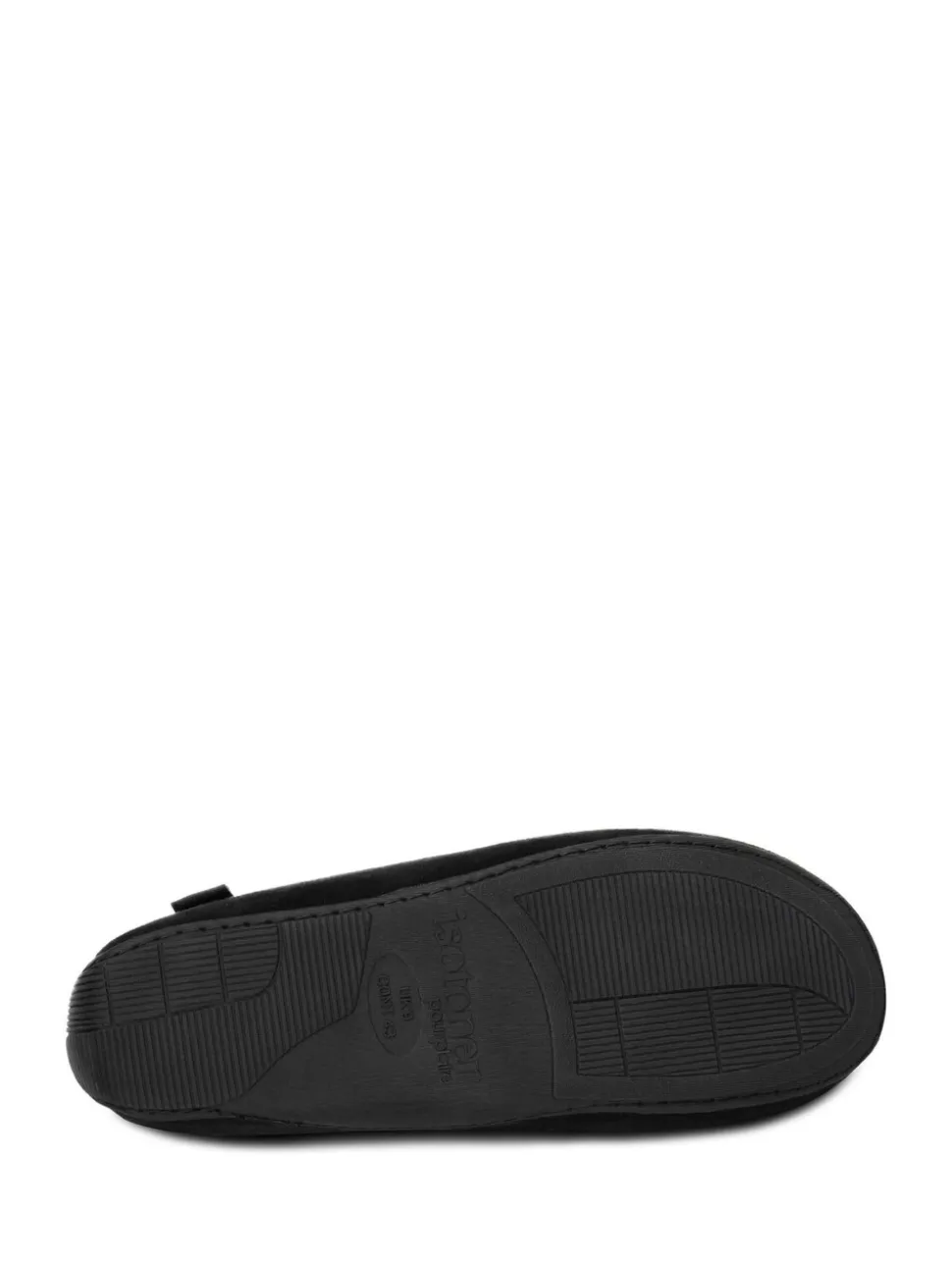 Zwart - Totes - Isotoner - Modieuze moccasinpantoffels met vierkant patroon voor heren