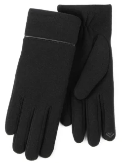 Zwart - Totes Isotoner thermische smartouch-winterhandschoenen met biesdetail voor dames