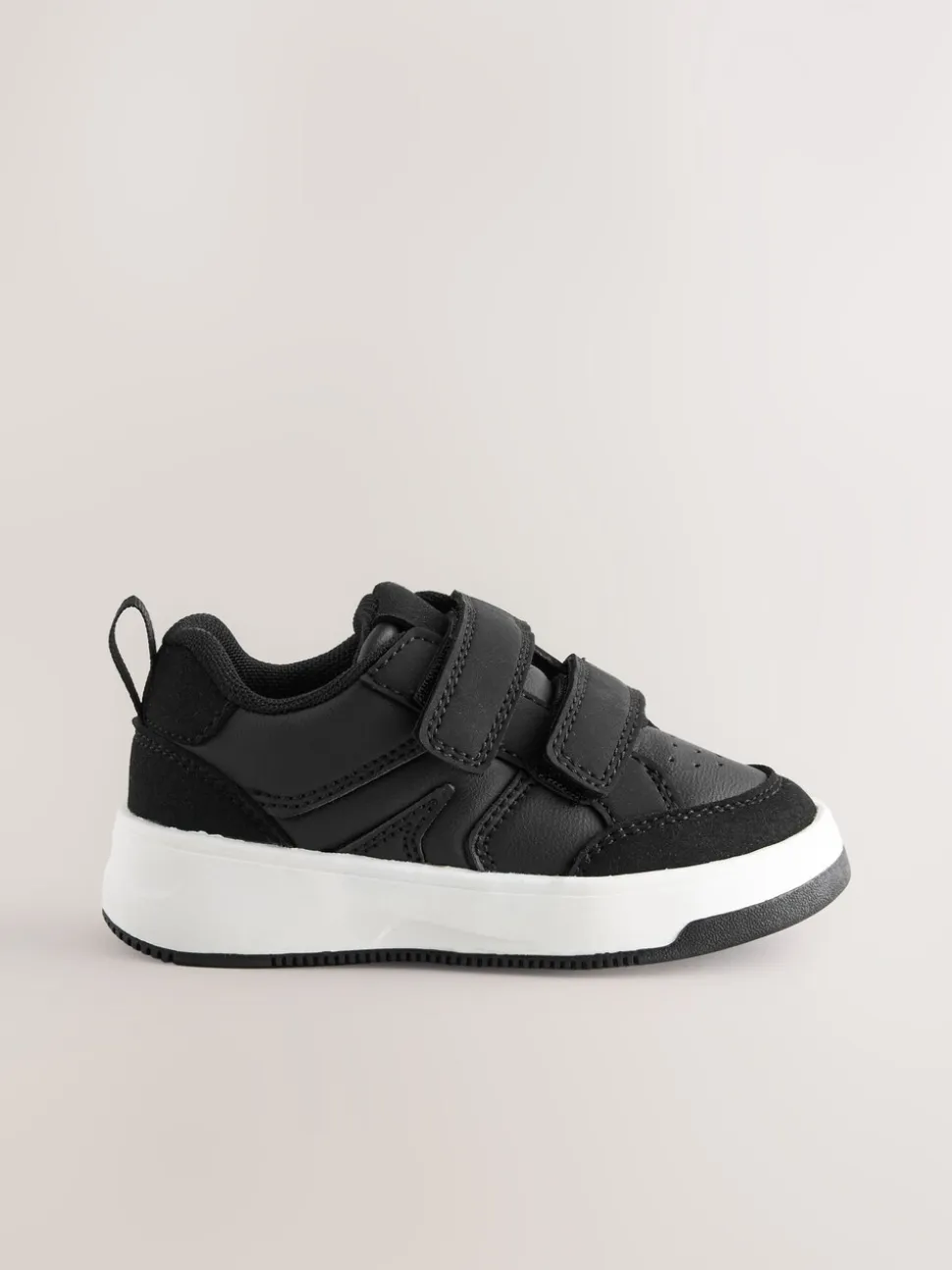 Zwart - Trainers met Klittenbandsluiting en twee banden