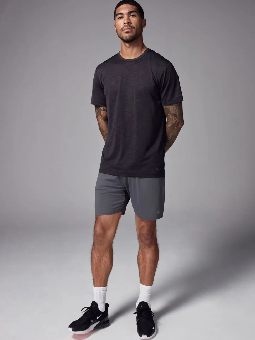 Zwart - T-shirt met korte mouwen - Active Gym Trainingstop