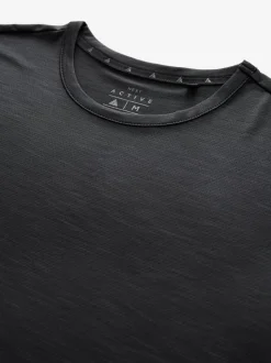 Zwart - T-shirt met korte mouwen - Active Gym Trainingstop