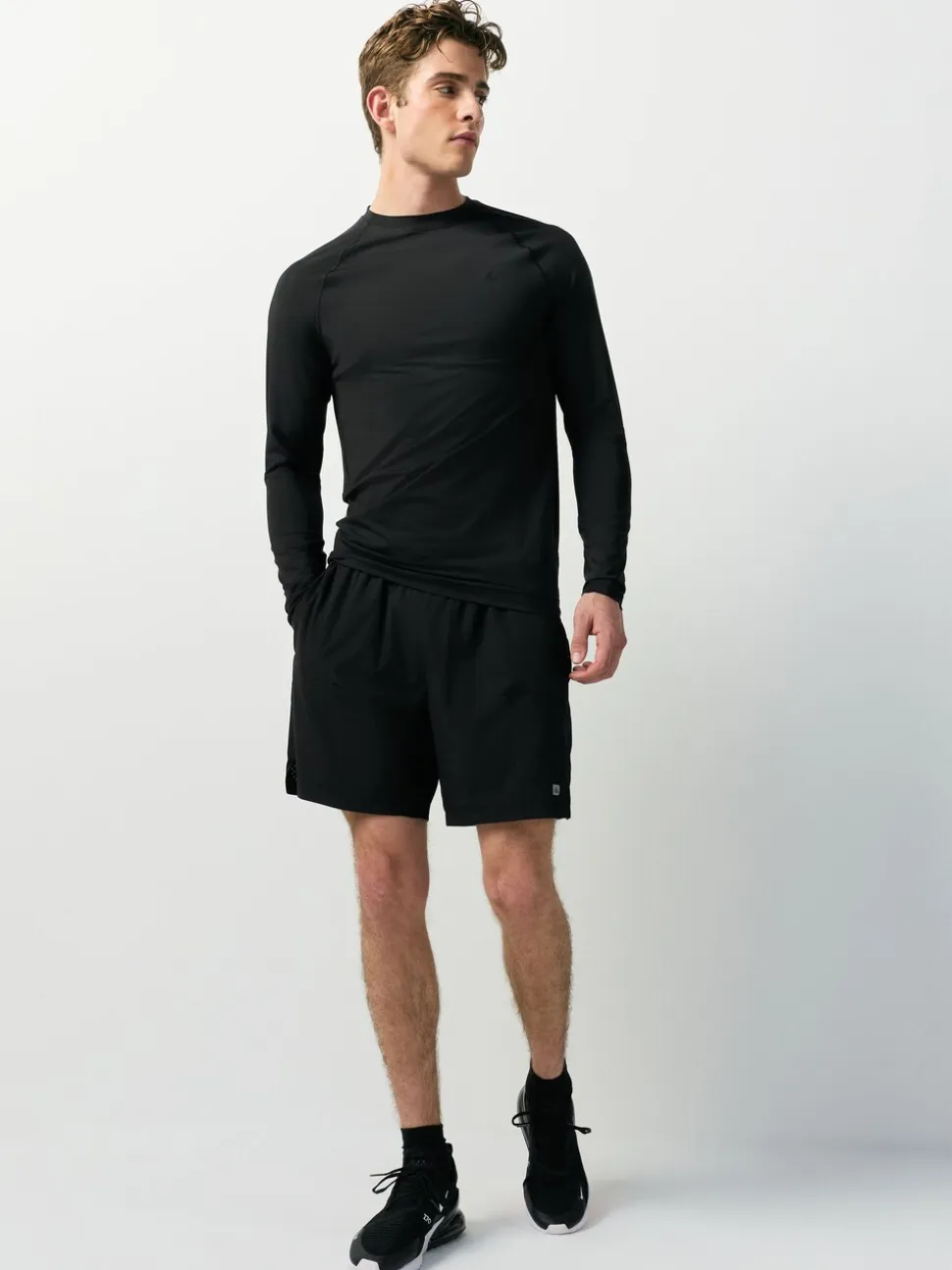 Zwart - T-shirt met lange mouwen - Active Thermal Base Layer