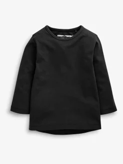 Zwart - T-shirts met lange mouwen (3mnd-7jr)
