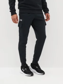 Zwart - Under Armour Rival cargojoggingbroek van fleece
