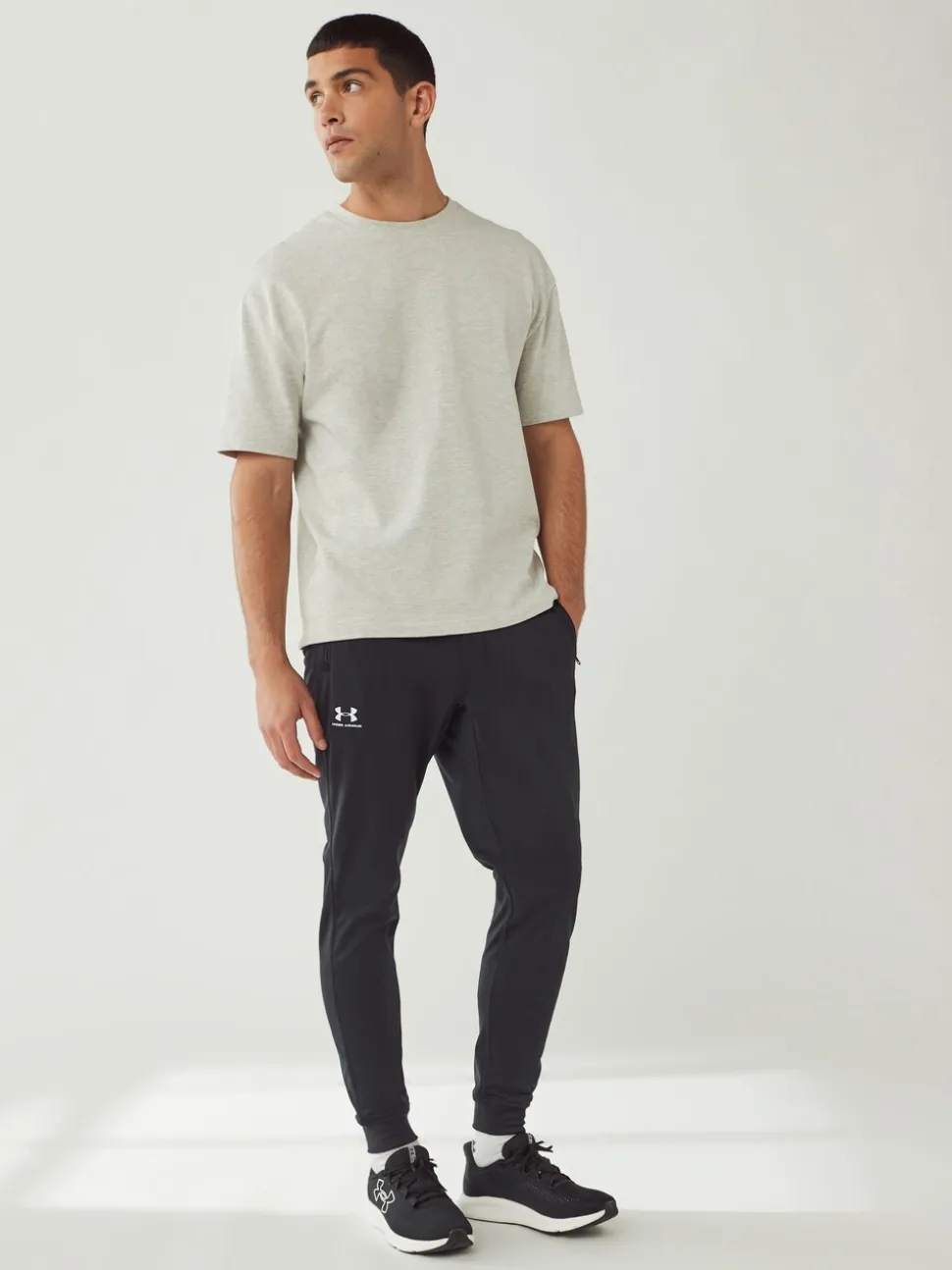 Zwart - Under Armour Sportstyle joggingbroek van tricot