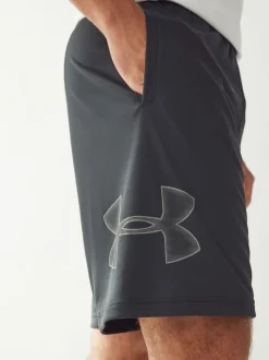 Zwart - Under Armour Tech shorts met grafische print