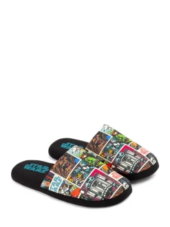 Zwart - Vanilla Underground Mr Men Mr Lazy pantoffels
