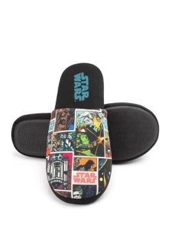 Zwart - Vanilla Underground Mr Men Mr Lazy pantoffels