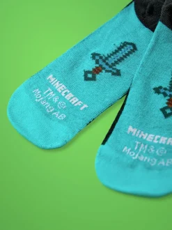 Zwart - Vanilla Underground Minecraft TNT Sokken set van 5