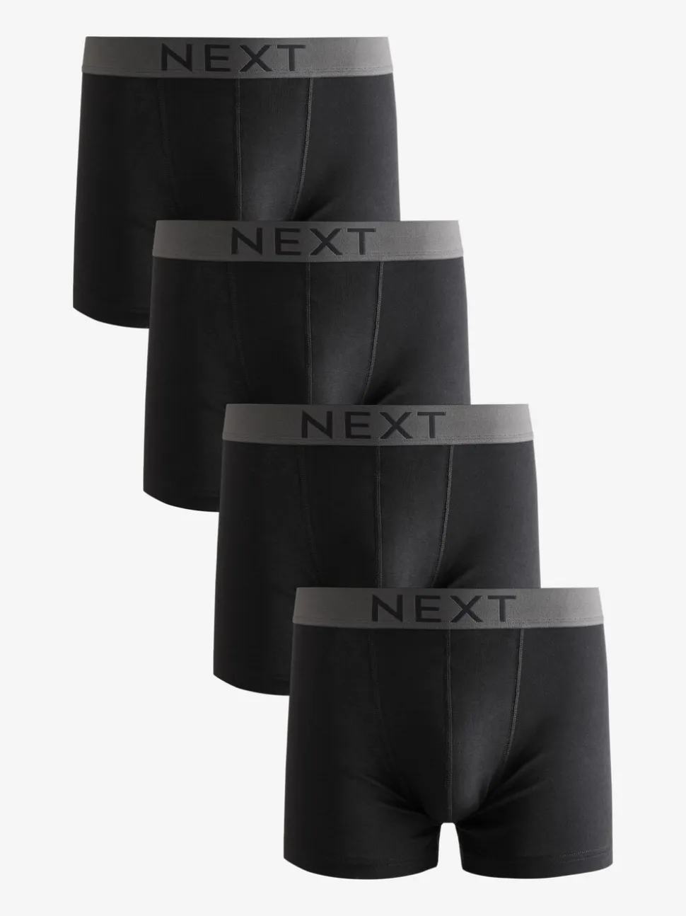 Zwart - Verpakking van 4 - 100% katoenen boxershorts