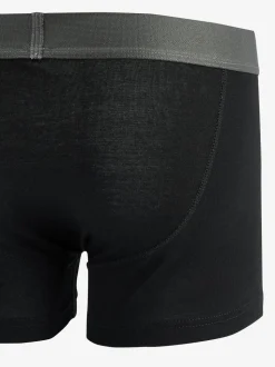 Zwart - Verpakking van 10 - A-frontboxershorts van 100% zuiver katoen