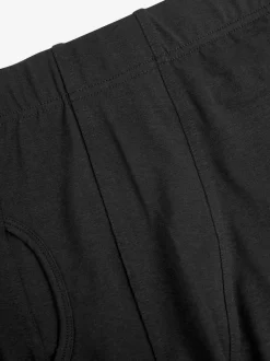 Zwart - Verpakking van 4 - Boxershorts met A-voorkant