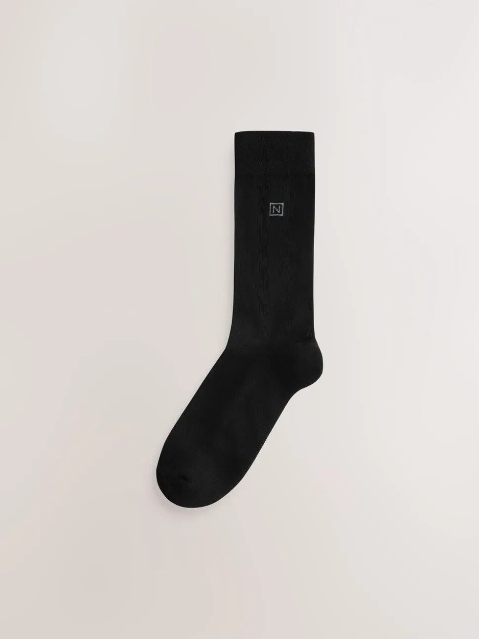 Zwart - Verpakking van 10 - Comfortabele sokken met verzachte zool