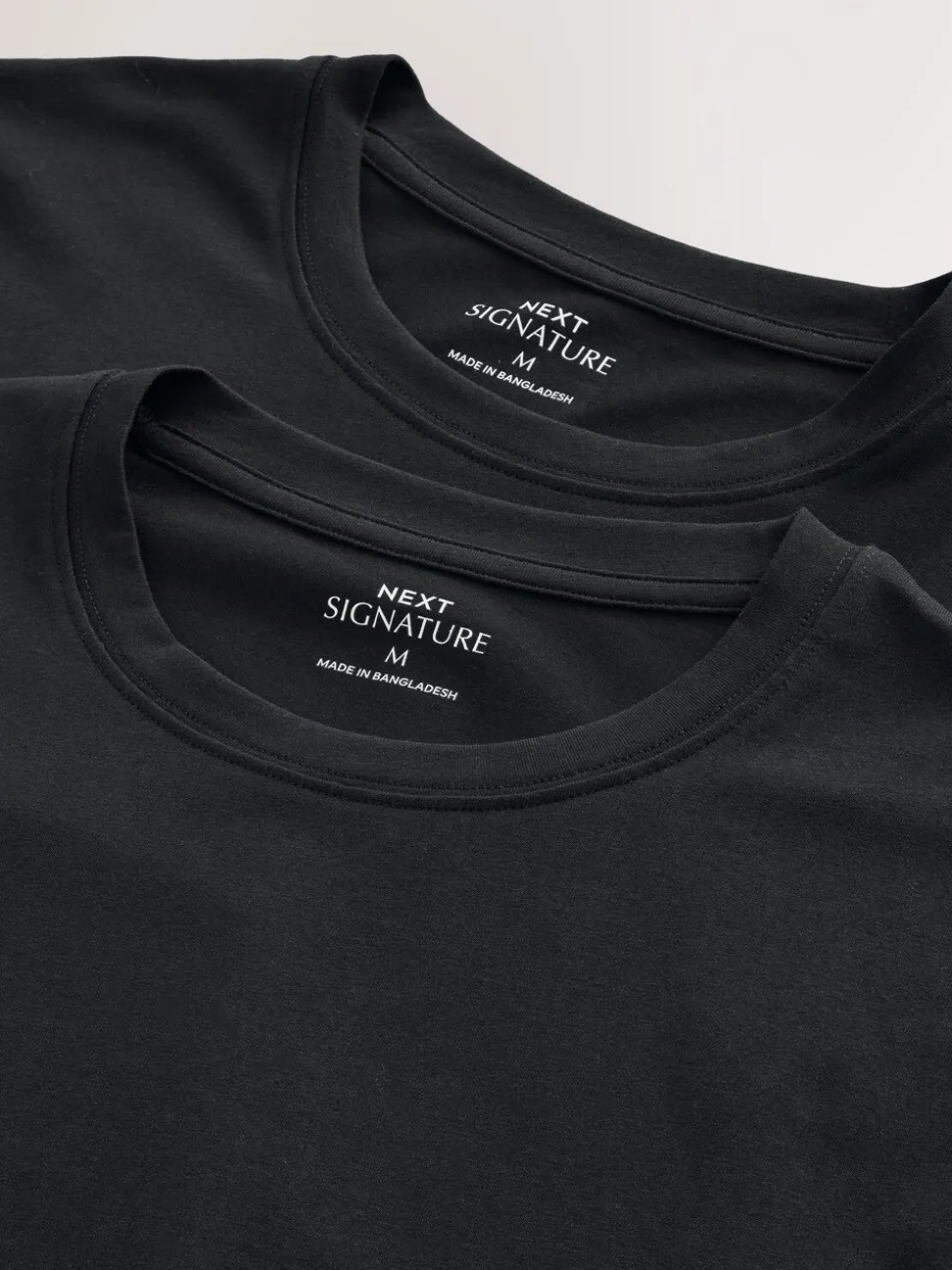 Zwart - Verpakking van 2 - Comfort T-shirt