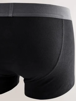 Zwart - Verpakking van 10 - Hipster boxershorts van 100% katoen