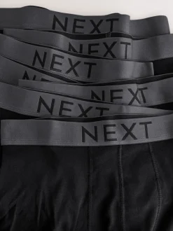 Zwart - Verpakking van 10 - Hipster boxershorts van 100% katoen