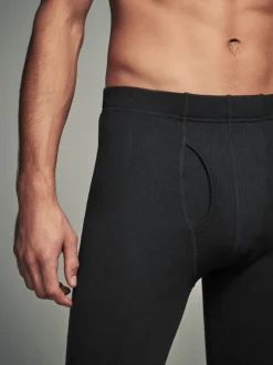 Zwart - Verpakking van 2 - Thermische legging