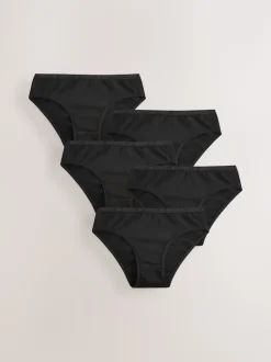 Zwart - Verpakking van 5 bikinibroekjes (5-16 jr)