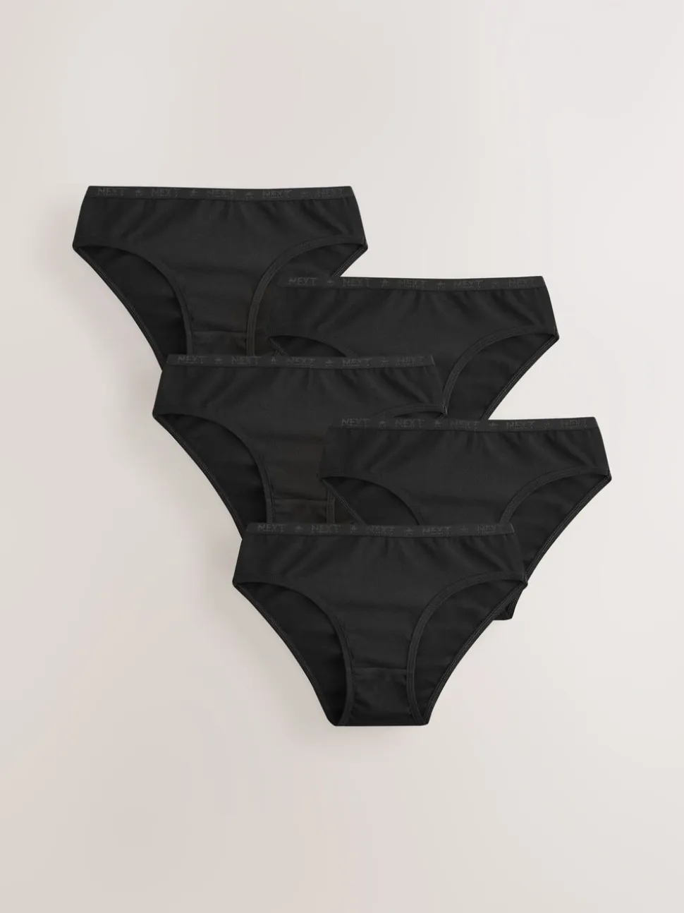 Zwart - Verpakking van 5 bikinibroekjes (5-16 jr)