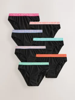 Zwart - Verpakking van 7 bikinibroekjes (5-16 jr)