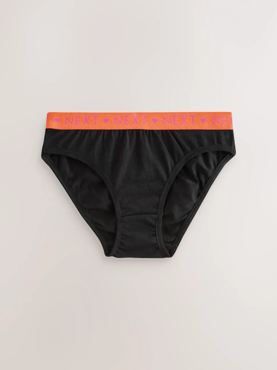 Zwart - Verpakking van 7 bikinibroekjes (5-16 jr)
