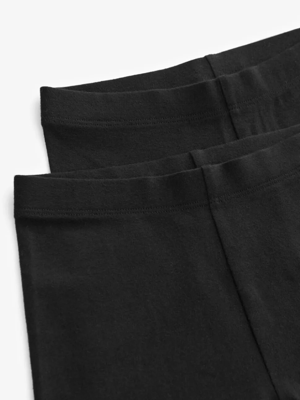 Zwart - Verpakking van 2 stretchy fietsshorts met hoog katoengehalte (3-16jr)