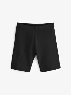 Zwart - Verpakking van 5 stretchy fietsshorts met hoog katoengehalte (3-16jr)