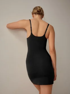 Zwart - Vormgevende medium verstevigende premium katoenen Wear Your Own Beha slip