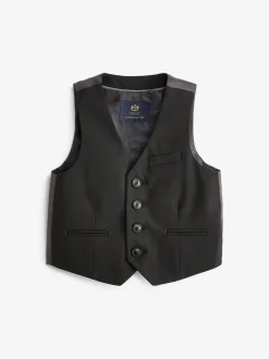 Zwart - Waistcoat (3-16yrs)
