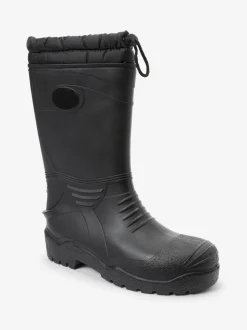 Zwart - Warme gevoerde regenlaarzen
