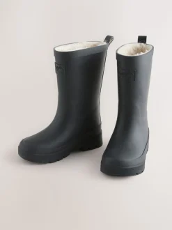 Zwart - Warme gevoerde regenlaarzen