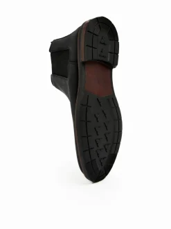 Zwart - Wasachtige leren Chelsea Boots