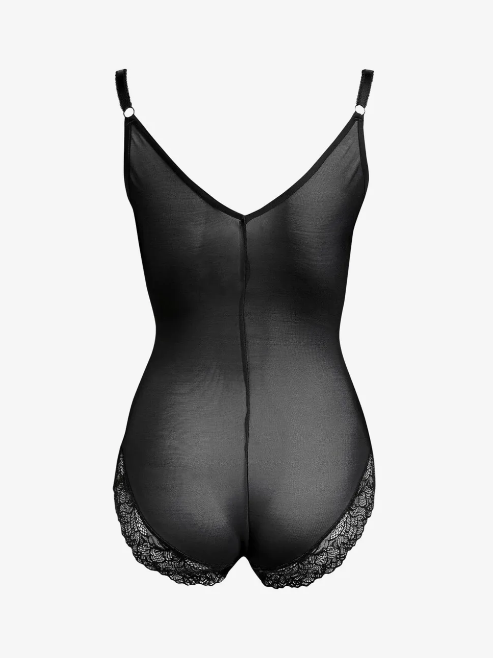 Zwart - Wear Your Own Bra - Vormgevende body met sterke buikcorrectie