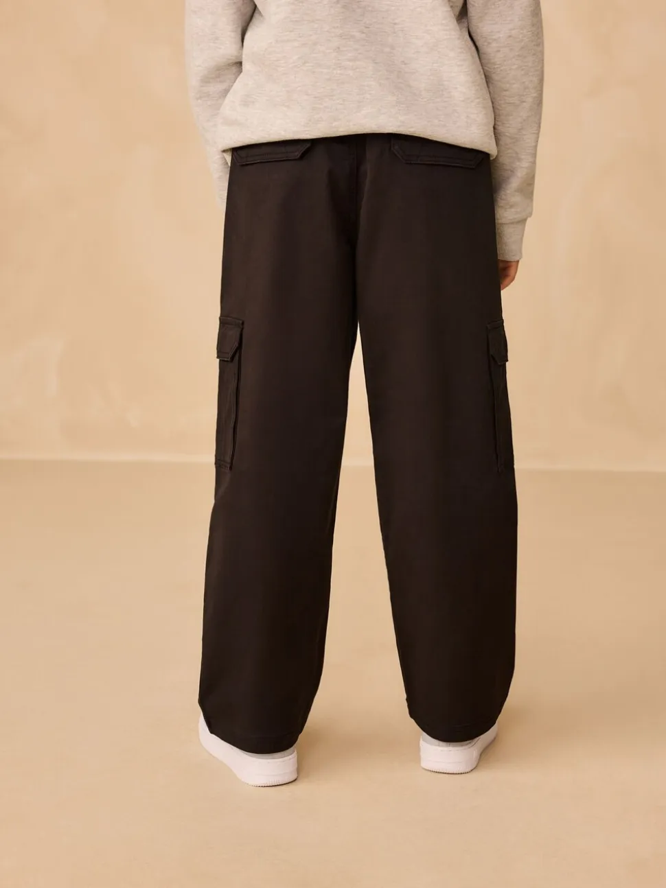 Zwart - Woven Cargo Trousers (3-16yrs)
