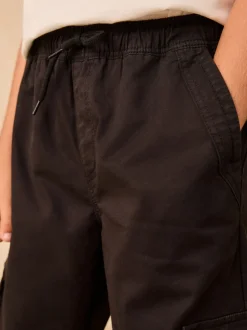 Zwart - Woven Cargo Trousers (3-16yrs)