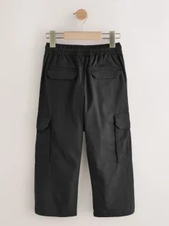 Zwart - Woven Cargo Trousers (3-16yrs)