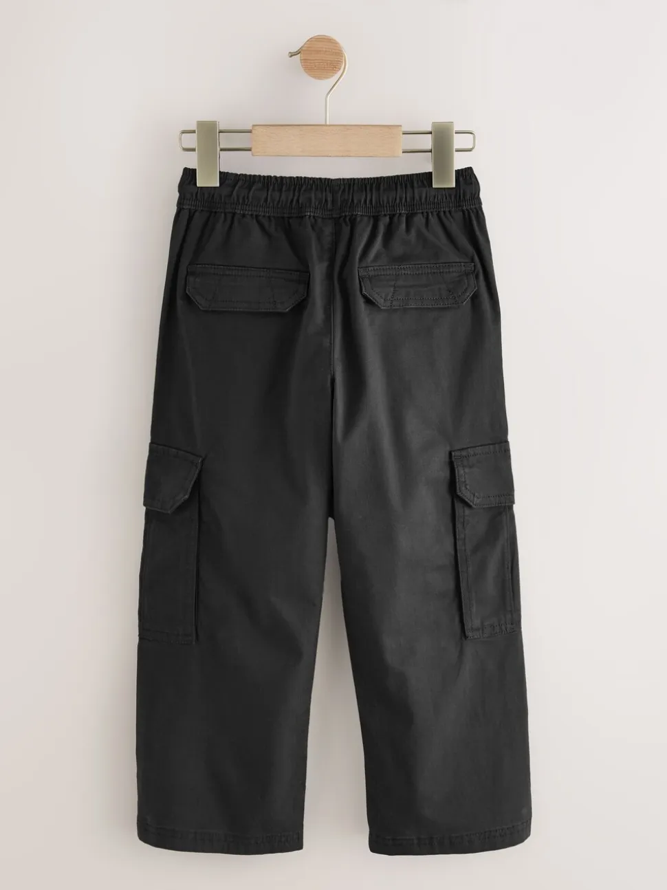 Zwart - Woven Cargo Trousers (3-16yrs)
