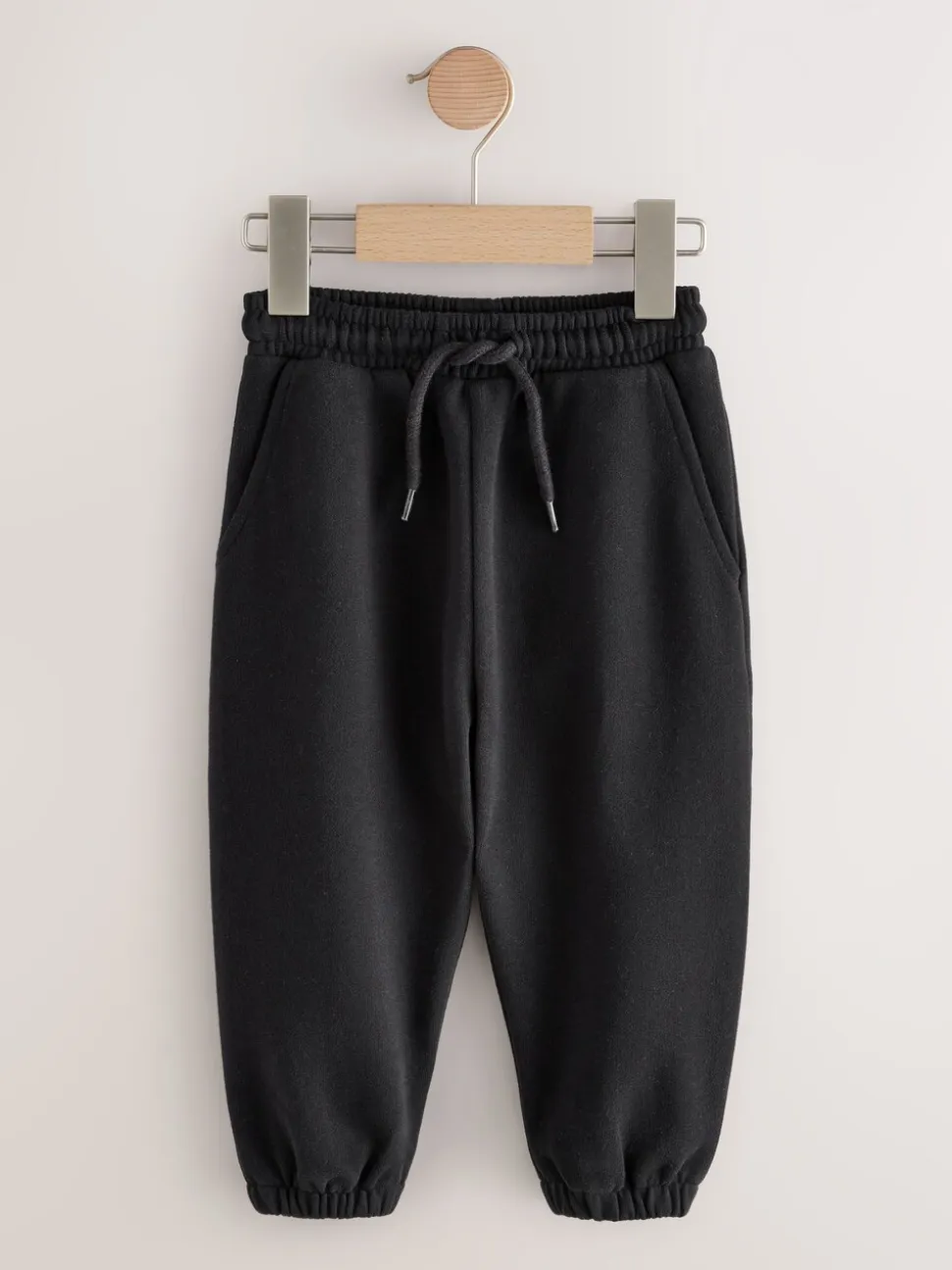 Zwart - Zacht aanvoelende jersey joggingbroek (3 mnd-7 jr)